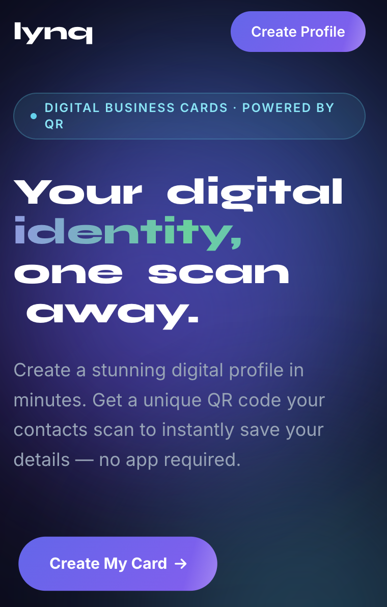 Lynq mobile application